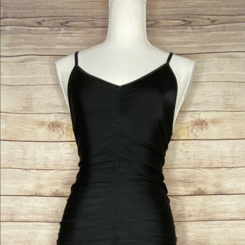 Ruffled Black Dress
